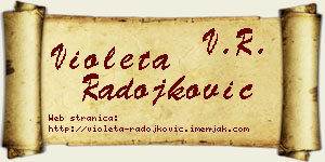 Violeta Radojković vizit kartica
